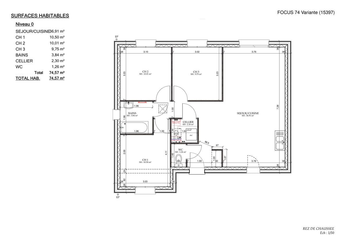 Plan Rez-de-chaussée Tiny City Starbois