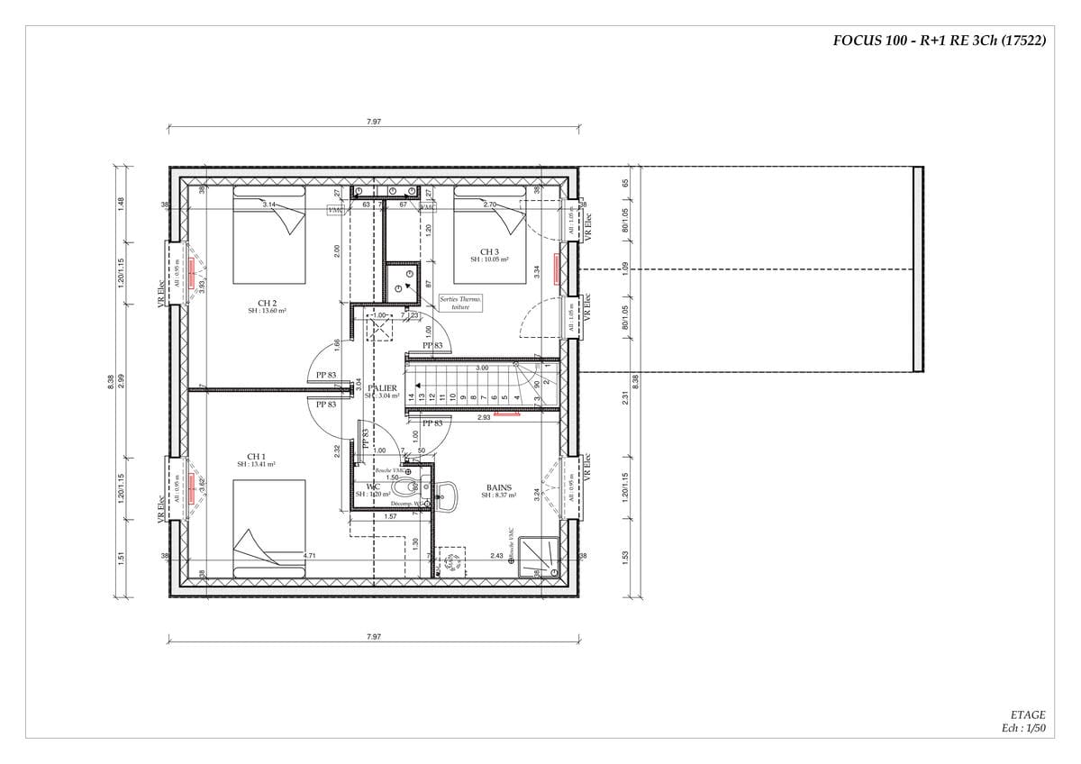 Plan Étage Urban Starbois